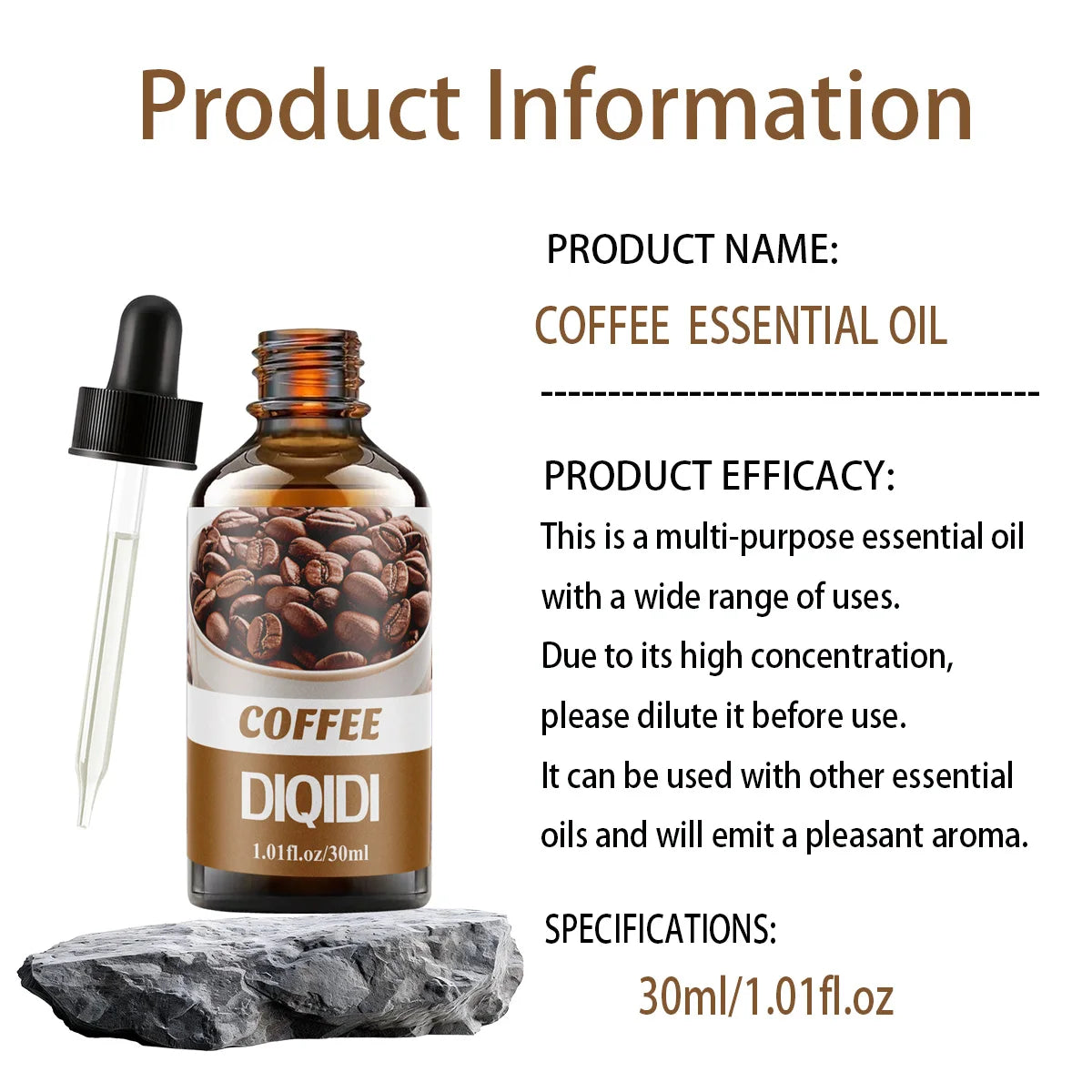 Coffee essential oil, home essential oil, clear air, perfume candle, DIY essential oil, hotel, office, bedroom use. Aromatherapy