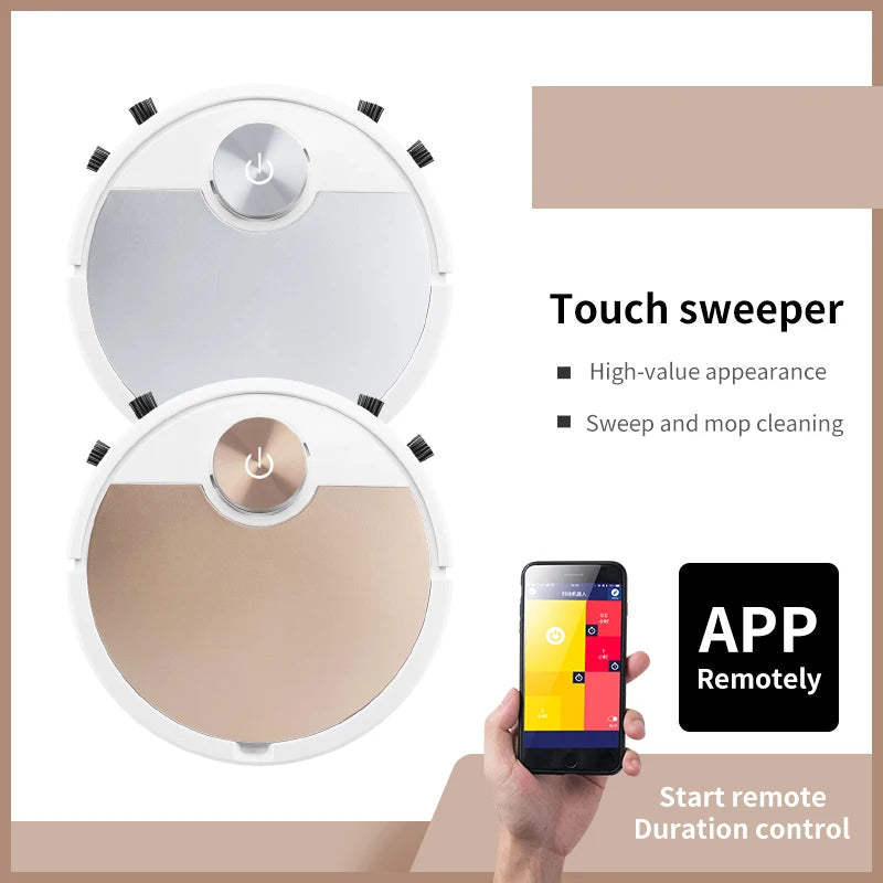 New ES06 Robot Vacuum Cleaner APP Wireless Cleaning Machine Smart Remote Control  Sweeping Floor