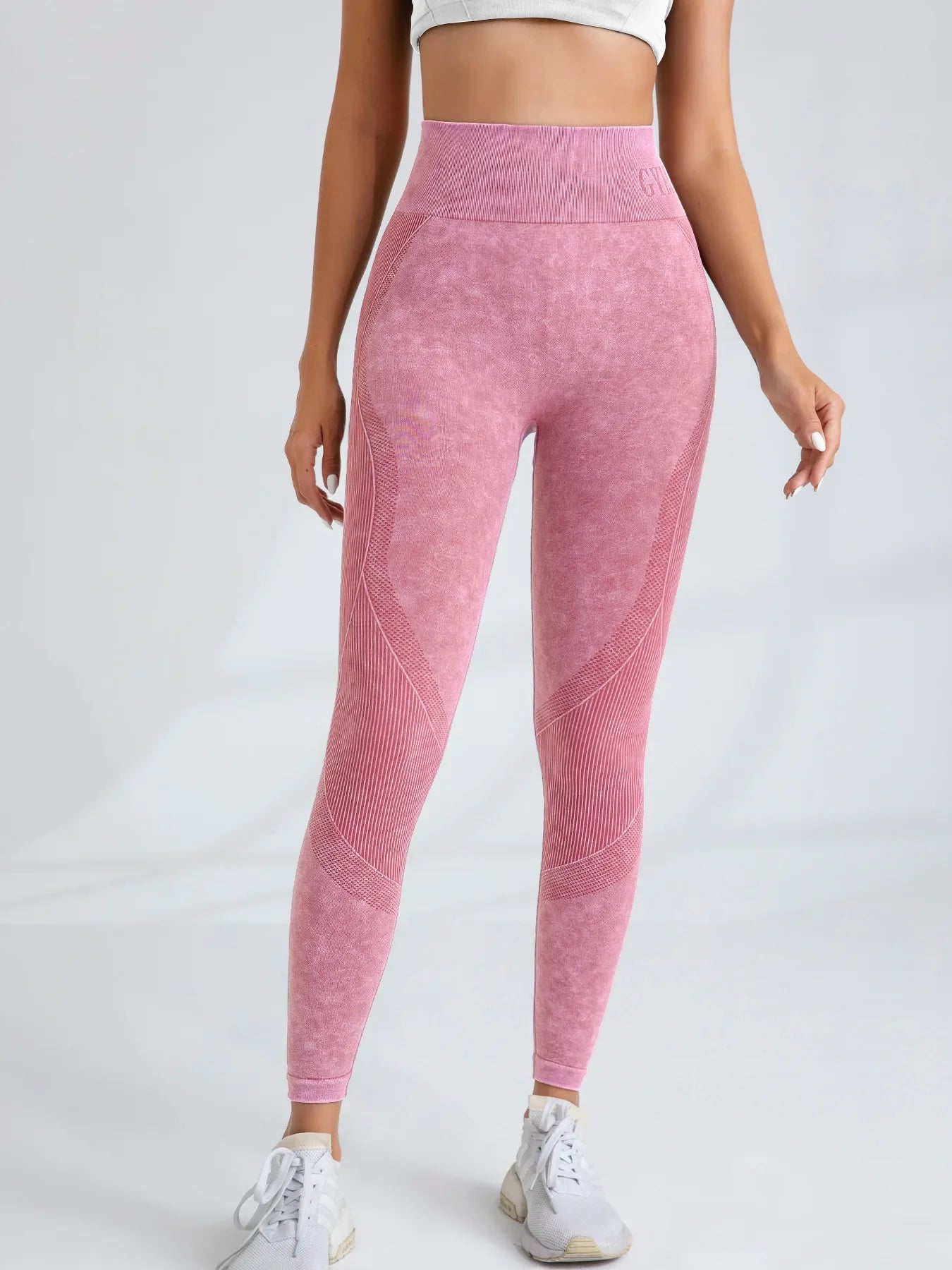 Women Seamless Gym High Waist Yoga Pants Hip Lifting Outdoor Sports Tight Waist