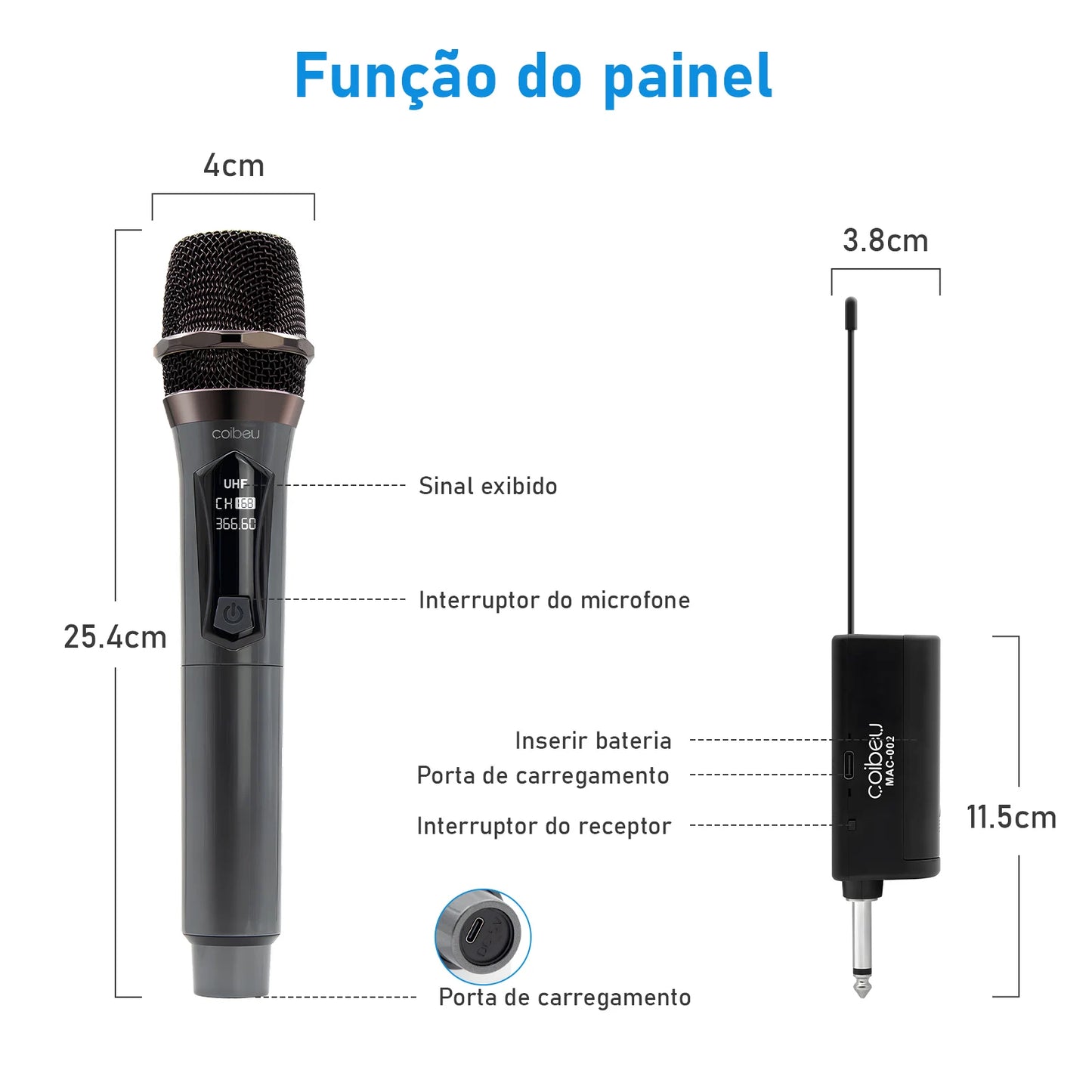 * 2 Microphone, Professional Wireless Microphone, karaoke, Professional Wireless Microphone, Free Shipping, Dual UHF Wireless, Dinamico