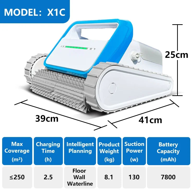 Electric Pool Cleaning Cordless Robot Automatic Robot Swimming Pool Automatic Cleaning Swimming Pool Robot