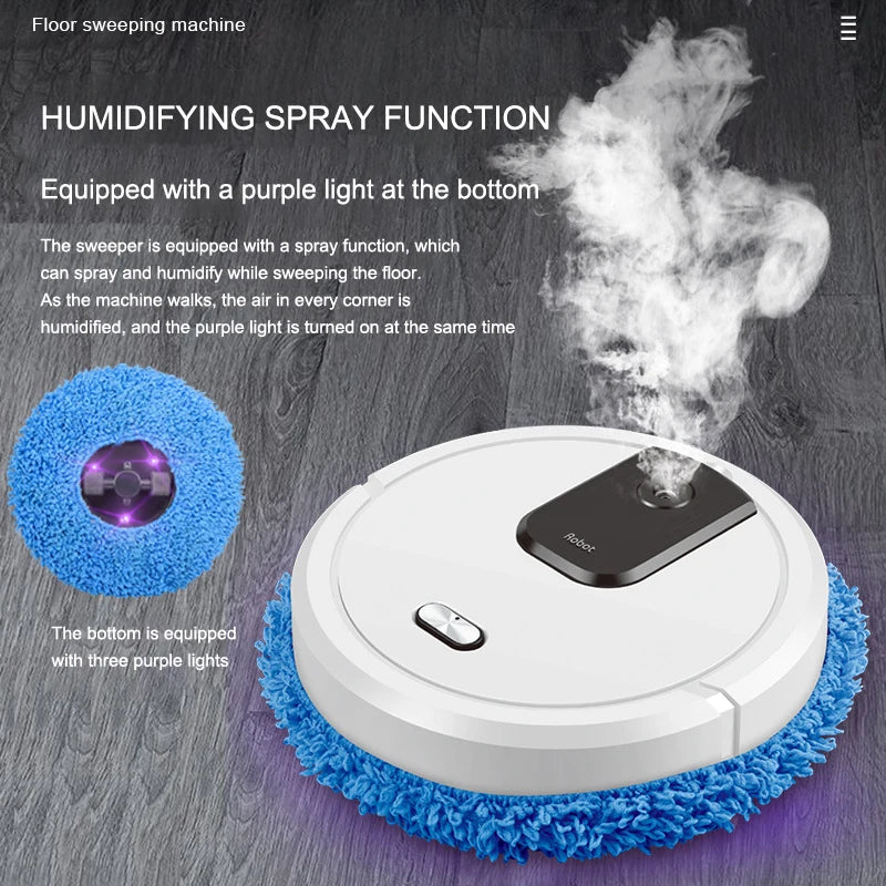 NEW Smart Sweeping, Mop Robot Vacuum Cleaner Dry and Rechargeable