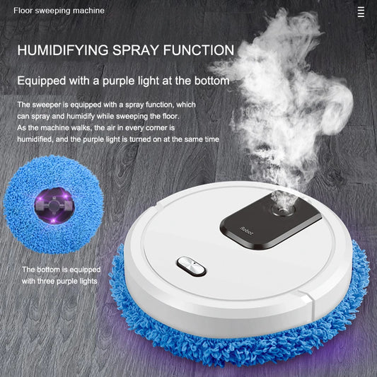 NEW Smart Sweeping, Mop Robot Vacuum Cleaner Dry and Rechargeable