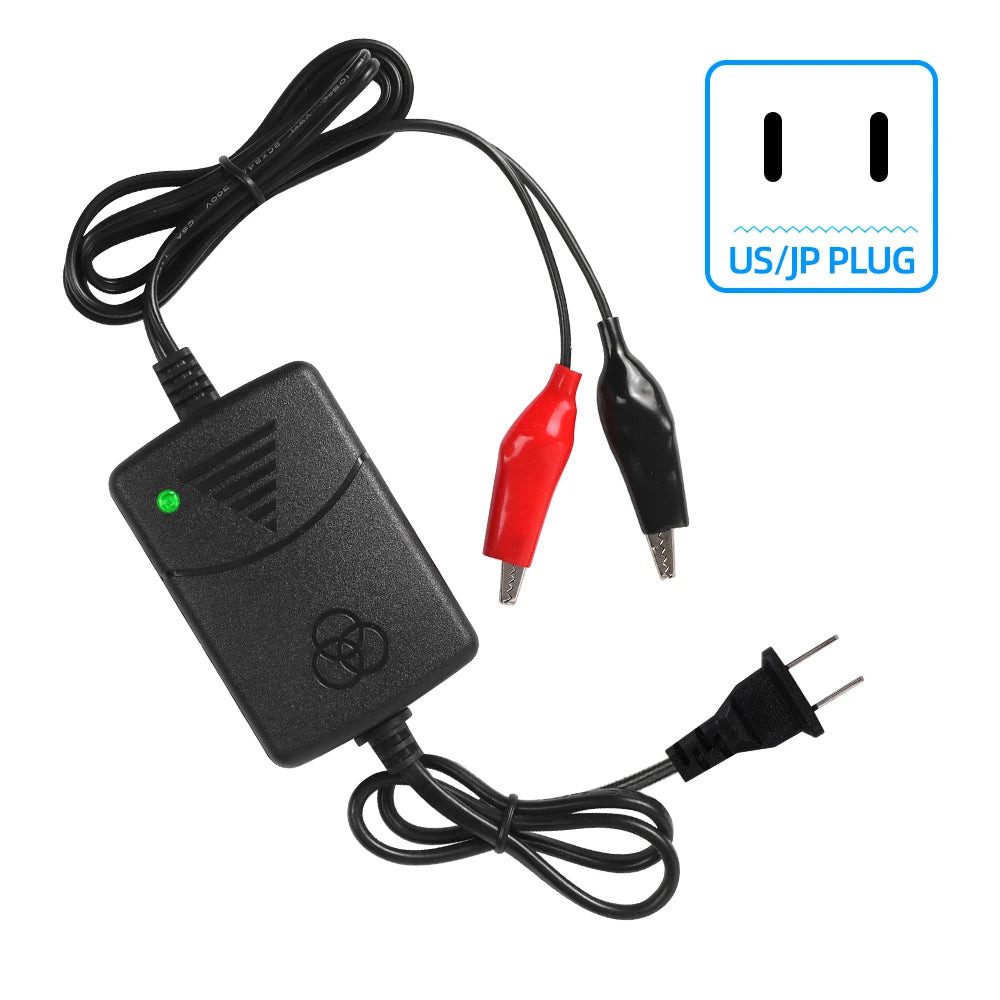 12V 1300Ma Universal Smart Battery Charger Rechargeable for Sealed Lead Acidc Per Car Truck Motorcycle Rechargeable EU US Plug