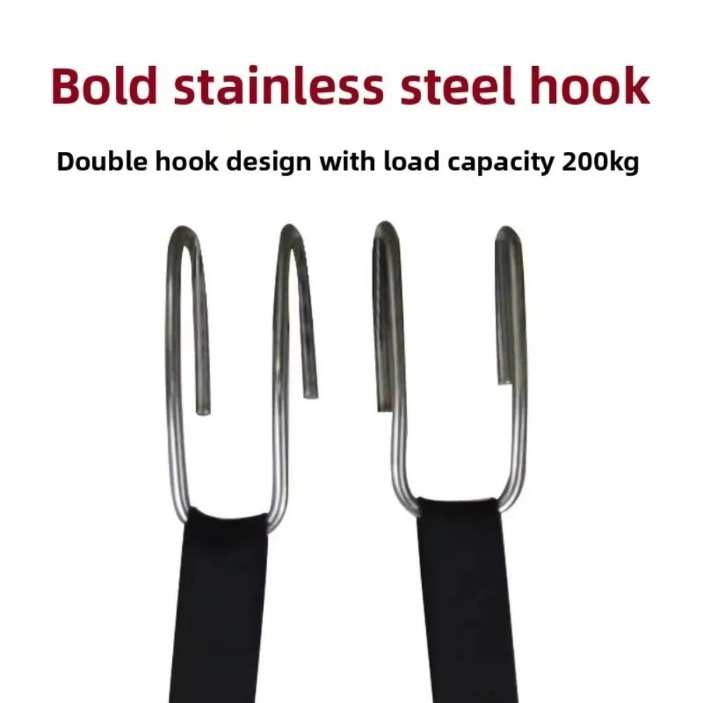 Hanging Traction Belt Waist Support Ergonomic Fitness Yoga Band Lumbar Stretching Device Disc Auxiliary Belt Home Fit Equipment