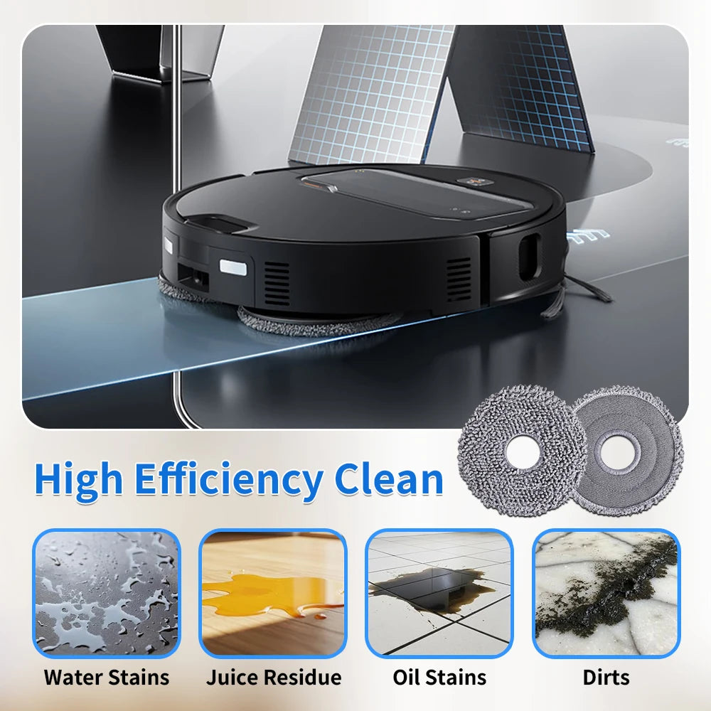 Mop Pads For Roborock Q Revo Master/Q Revo S/Q Revo Pro/Q Revo Maxv/Q Revo Curv /Saros 10R Replacement Parts Mopping Cloths