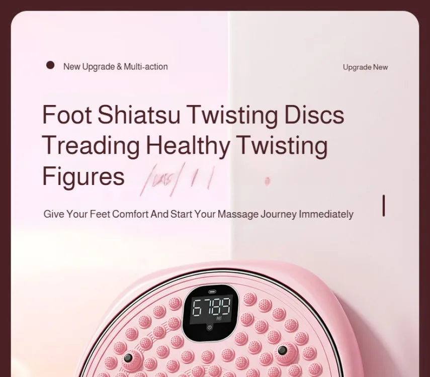 Multifunctional Exercise Waist Twisting Foot Massage Waist Torsion Disc Fitness Equipment slimming Digital Display Twisting Disc