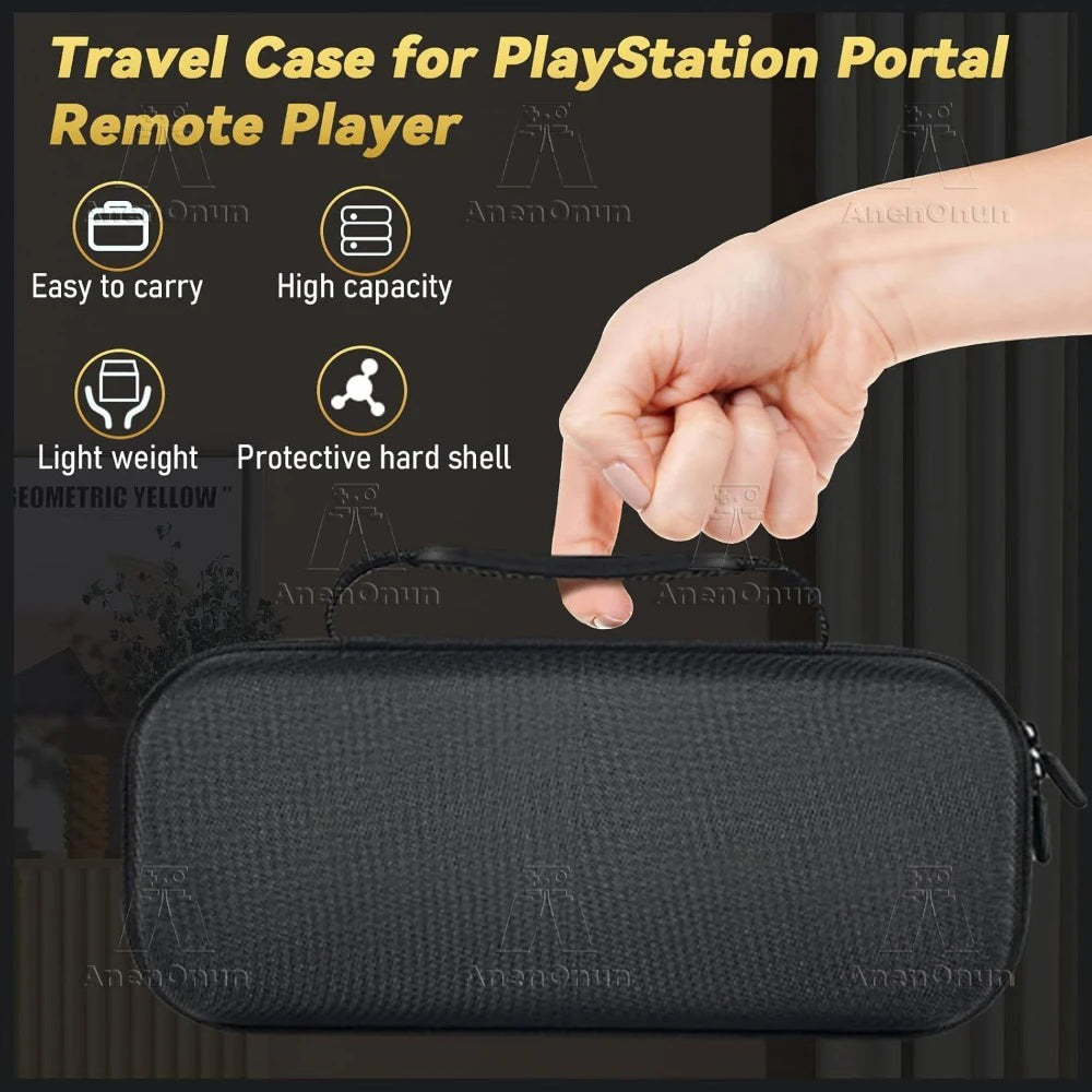 Portable Storage Bag for PS Portal Anti-fall Anti-scratch All-round Protection Travel Carrying Case Black EVA Hard Shell Handbag