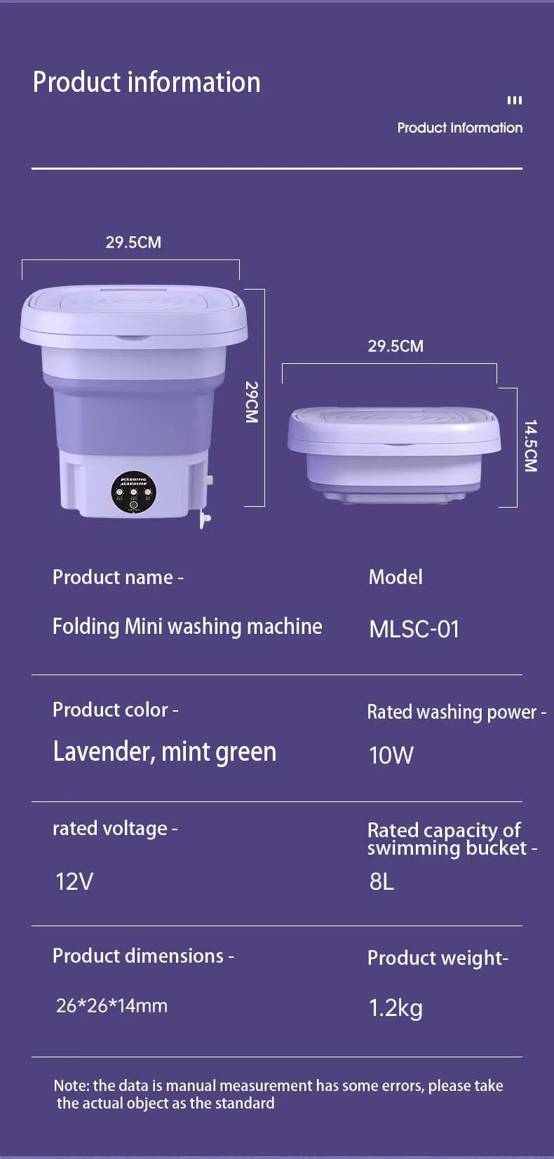 8L Portable Washing Machine Socks Underwear Panties Retractable Home Foldable Mini Washing Machine 3 Models With Spinning Dry