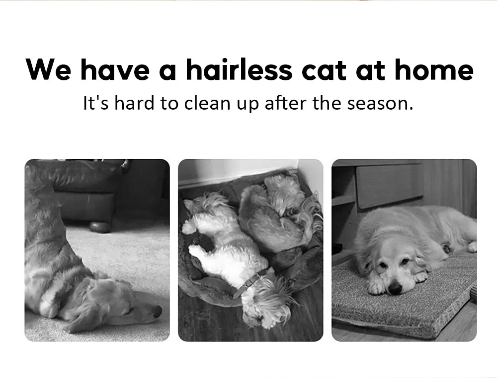 Pet Electric Cleaner Cat Hair Cleaning Vacuum Cordless 12000Pa Suction Portable For Dog Hair Carpet Remove Hand-held Cleaning