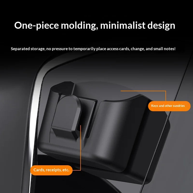 Car Key Storage Box Storage Box for Vehicle Supplies Dashboard Central Control Console Highspeed Toll Card Storage Box Card Slot
