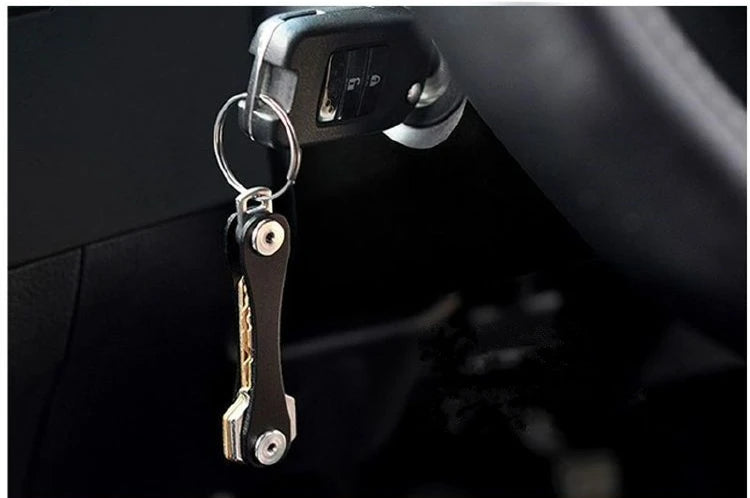 Key Chain Wallet Metal Aluminum Key Box Compact Clip Storage Outdoor Keychain Compact Decorative Key Organizer Holder Outdoor
