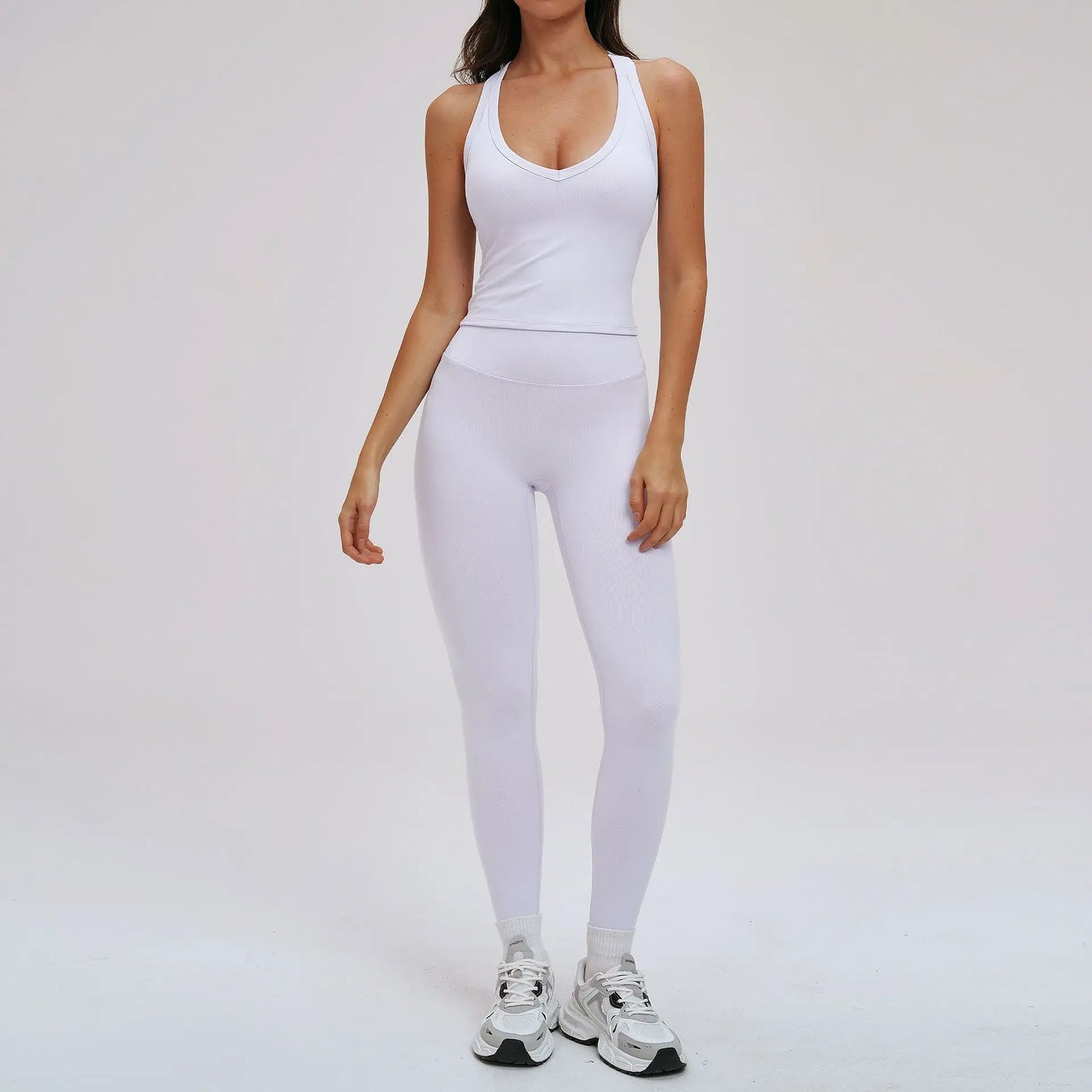 Yoga Set for Women 2026 Beauty Back Tight-Fitting Versatile Yoga Outfit Outdoor Running Sports Set