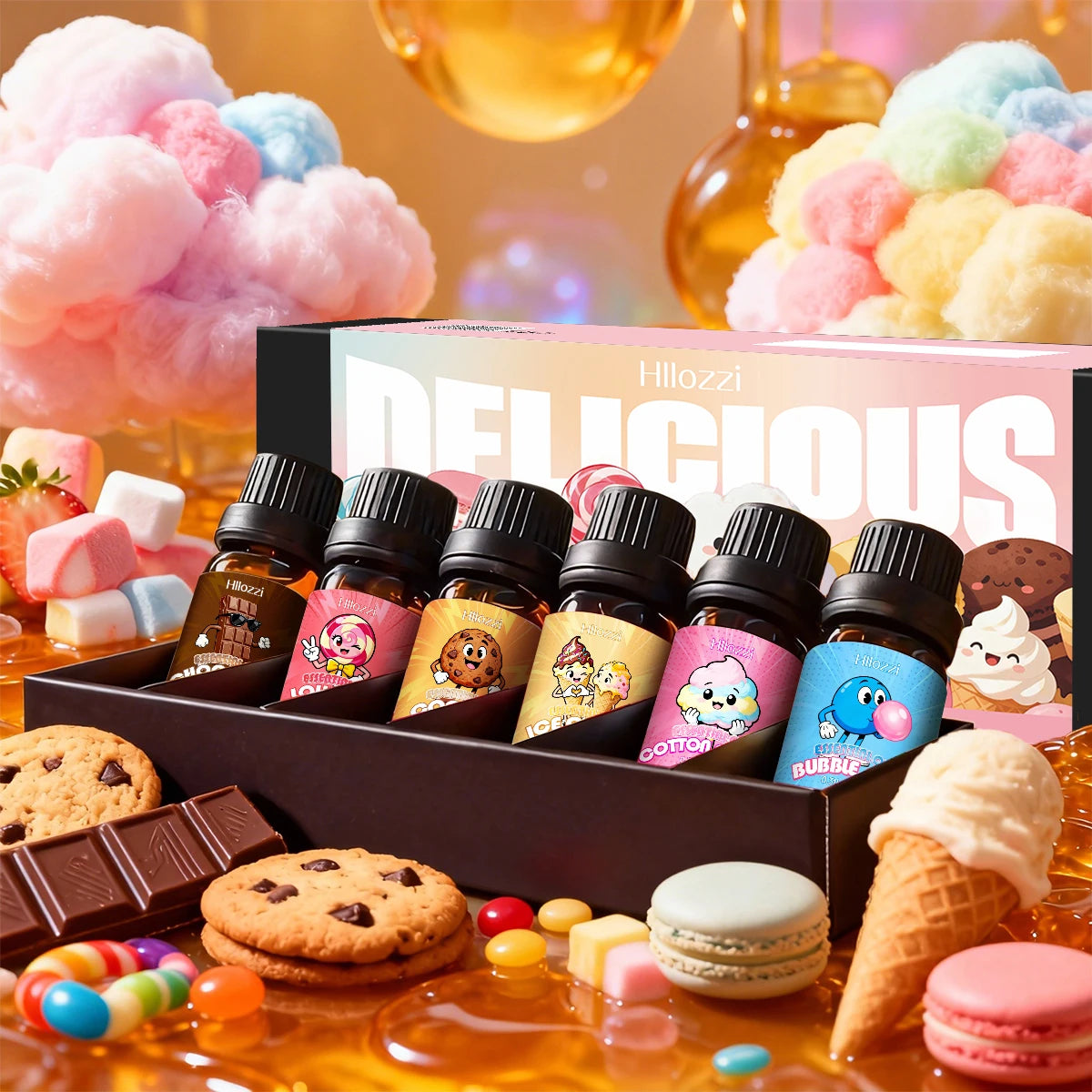 Food essential oil set, with a variety of scents, suitable for all occasions and also makes a great gift.