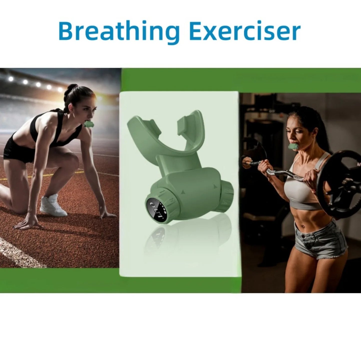Silicone Respiratory Trainer Lung Ventilator Fitness Equipment High-altitude Respiratory Training Tools for Exercise