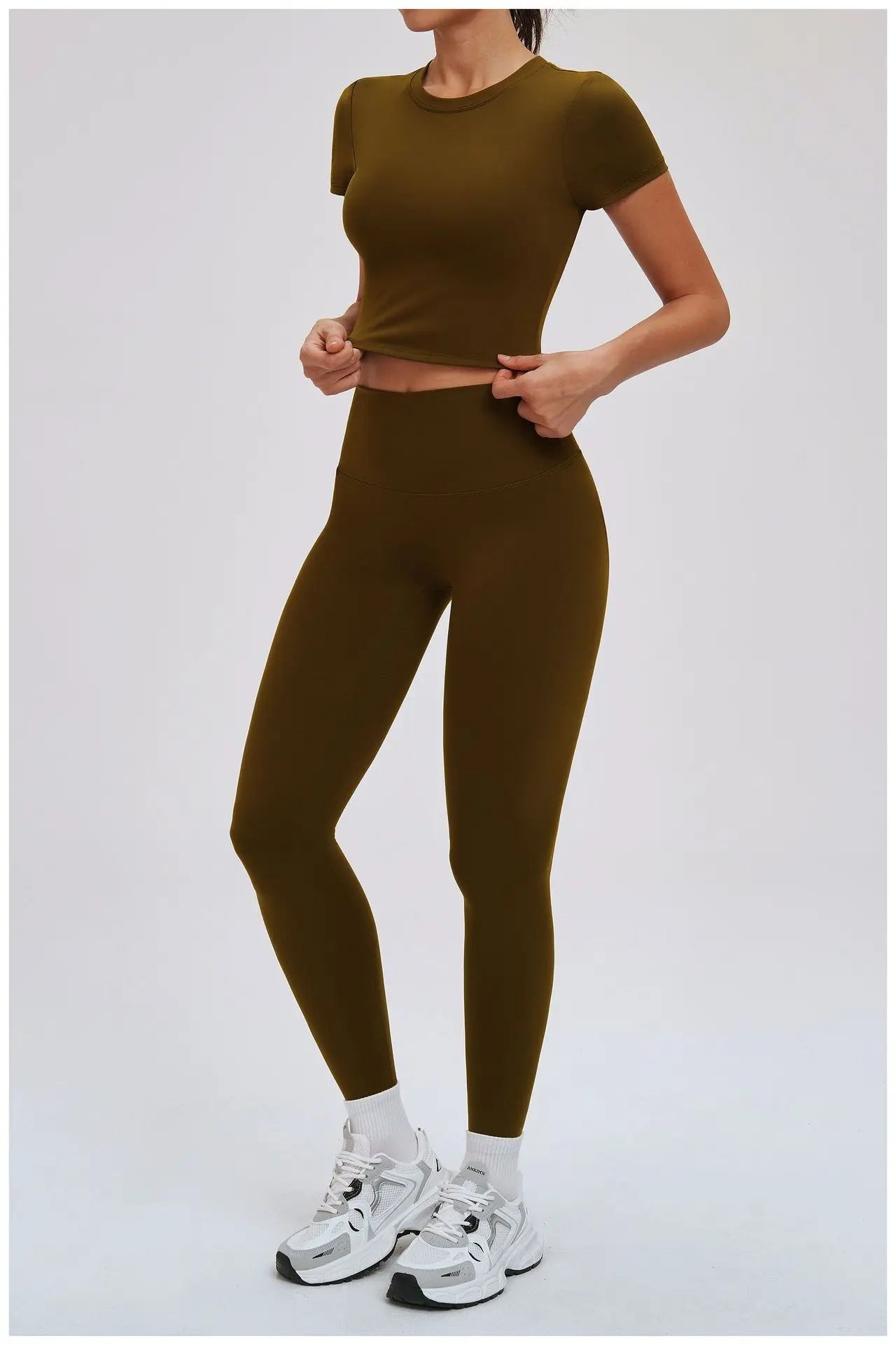 Yoga Set for Women 2026 Beauty Back Tight-Fitting Versatile Yoga Outfit Outdoor Running Sports Set
