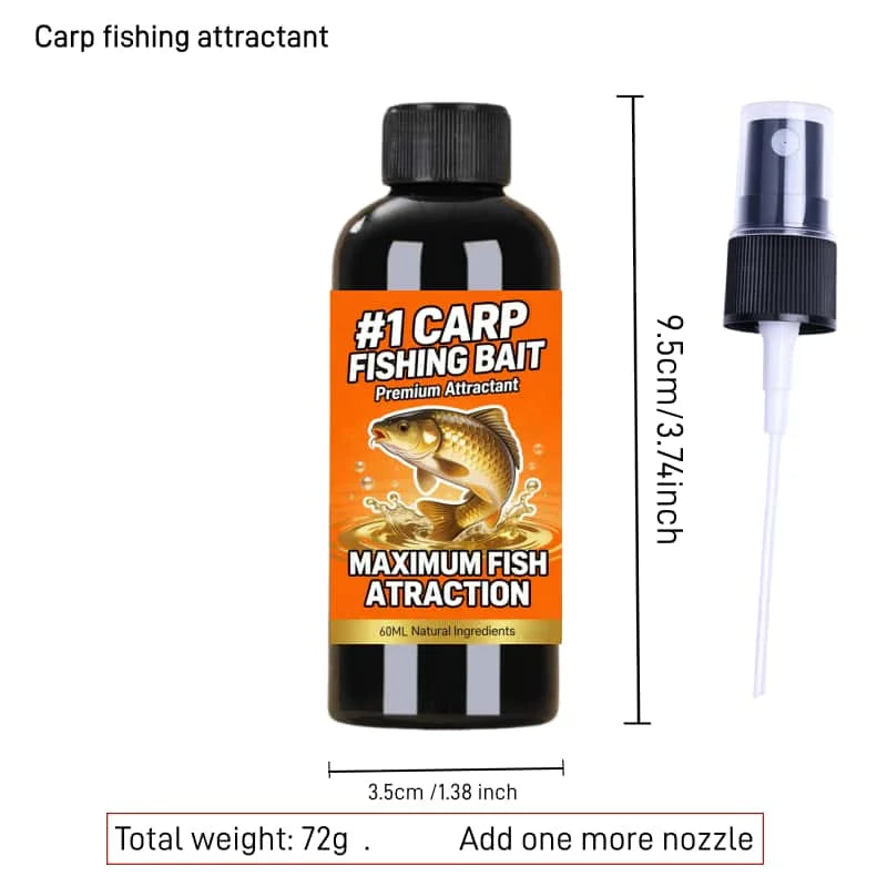 2026 New #1 CARP Fishing Bait Premium Attractant – Natural Ingredients 60ml for Maximum Fish Attraction, Top-Rated Carp Bait