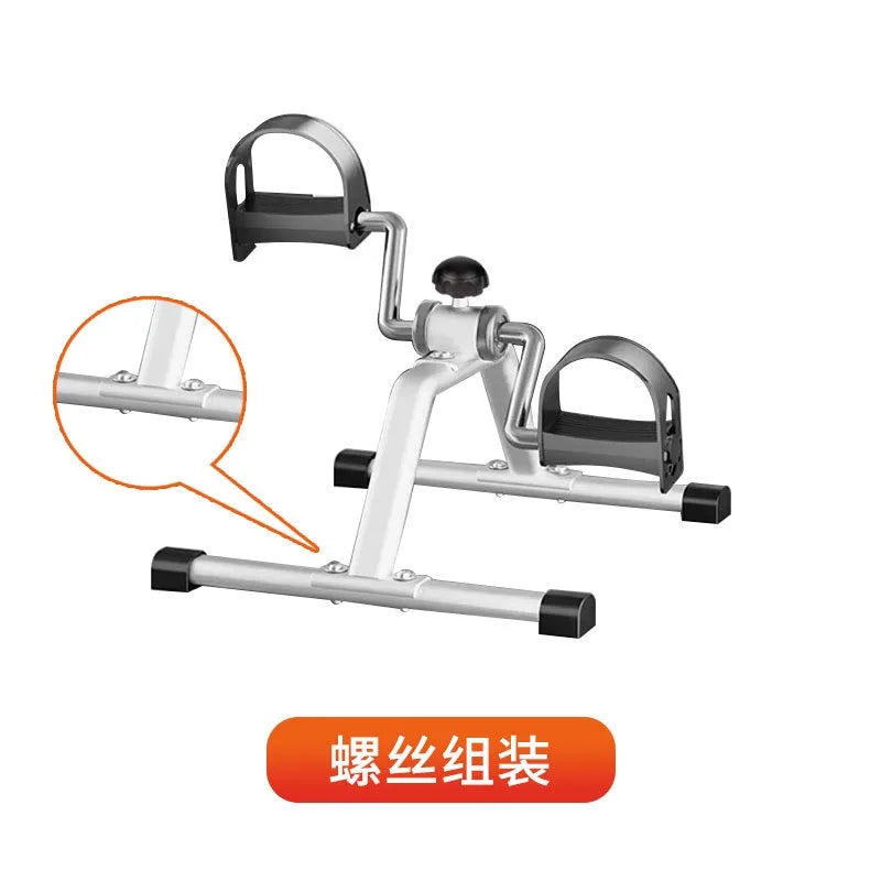 Folding Portable Stationary Exercise Bike with Adjustable Resistance Cycle Pedal Exerciser for Indoor Physical Therapy