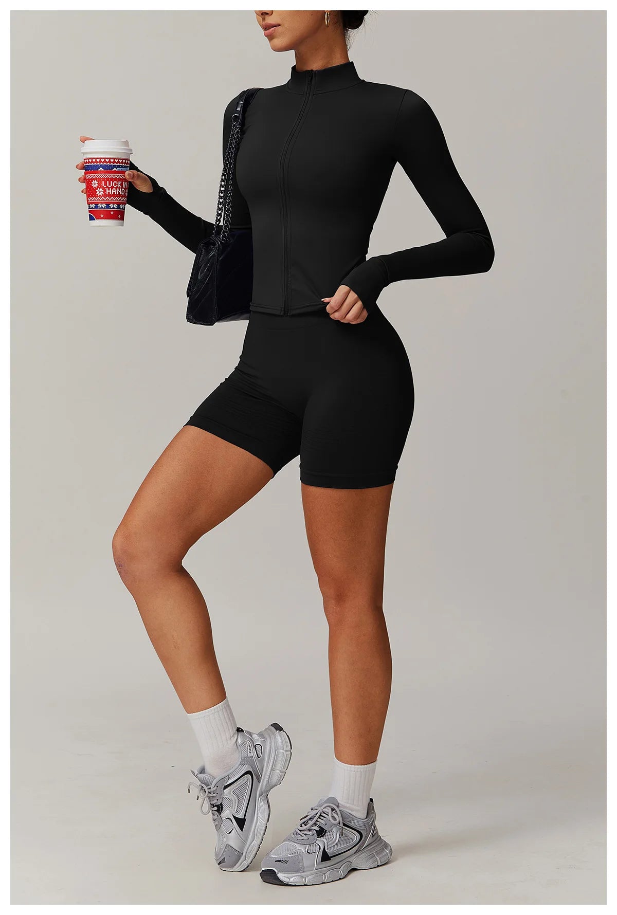 Naked Feeling Yoga Set Women Gym Workout Clothes Padded Sports Bra Outdoor Fitness