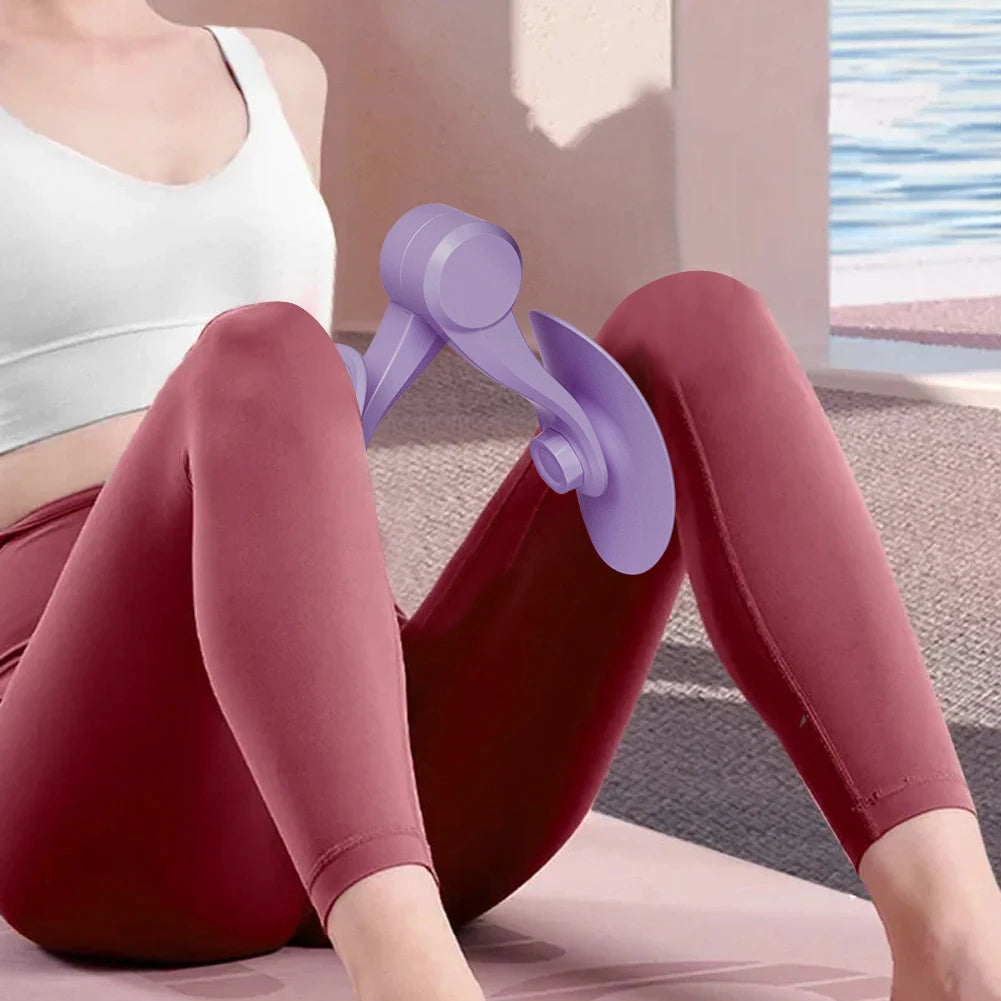 Pelvic Floor Muscle Trainer Hip Trainer Leg Trainers Kegel Strength Adjustable Leg Exerciser Clamp Inner Thigh Fitness Equipment