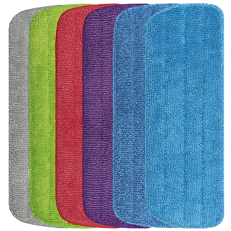 Mop Pads Head Replacement Spray Pads Microfiber Cleaning Pads for Wet Dry Mops Flat Replacement Heads for Floor Cleaning