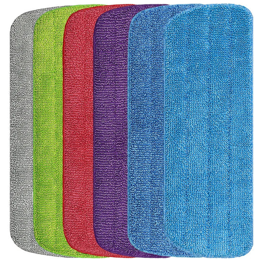 Mop Pads Head Replacement Spray Pads Microfiber Cleaning Pads for Wet Dry Mops Flat Replacement Heads for Floor Cleaning