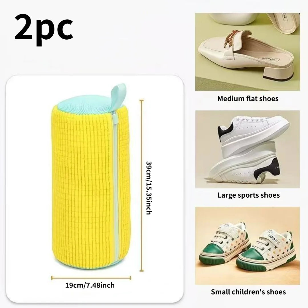 Reusable shoe washing bag, 360 ° deep cleaning, used for machine washing, protecting shoes and washing buckets, anti slip zipper