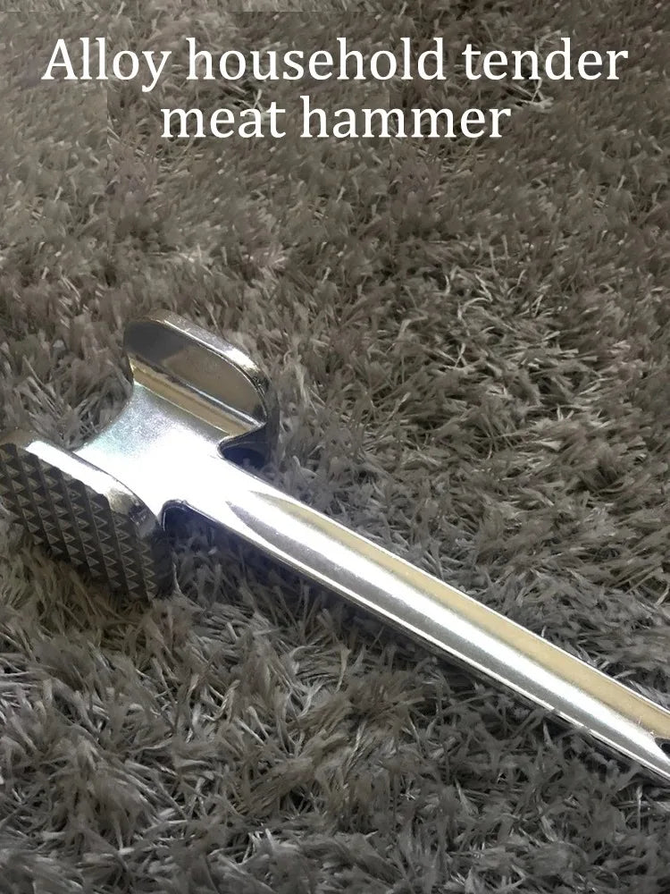 Household Aluminum Alloy Meat Tenderizer Hammer Heavy Duty Double-Sided Tenderizer Kitchen Tool