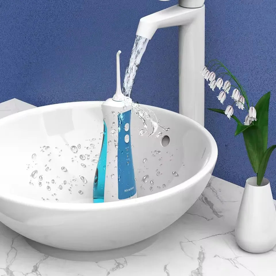 Cordless Teeth cleaning Water Dental Flosser Travel Oral Irrigator USB Rechargeable IPX7 Mouth Washing Machine Tooth Cleaner