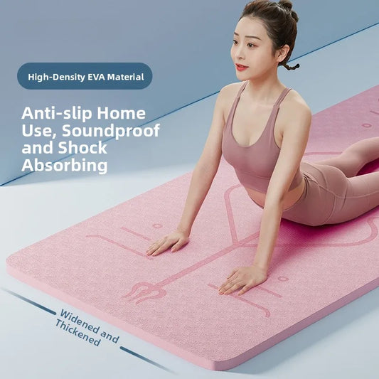 Thiened Yoga Mat Fitn Mat Home Use Pad Women's Anti-slip Silent Profional Dance Yoga Mat Gymnastics Exercise Pad