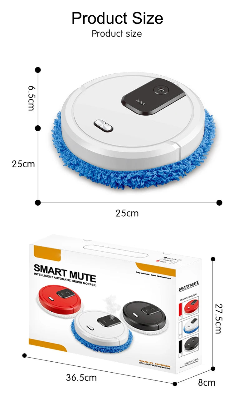 NEW Smart Sweeping, Mop Robot Vacuum Cleaner Dry and Rechargeable