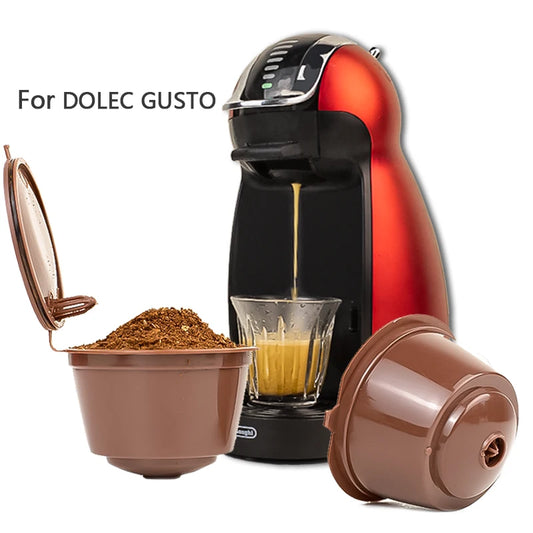 Reusable Coffee Capsule  Pods Filter Cup for Nescafe Dolce Gusto Refillable Cap For Coffee Powder Bean Cup