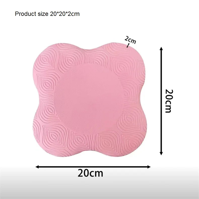 2pc Pilates Knee Pad Wrist Hand Protective Pad Non-slip Yoga Mat Solid Color Soft TPE Foam Flat Support Pad