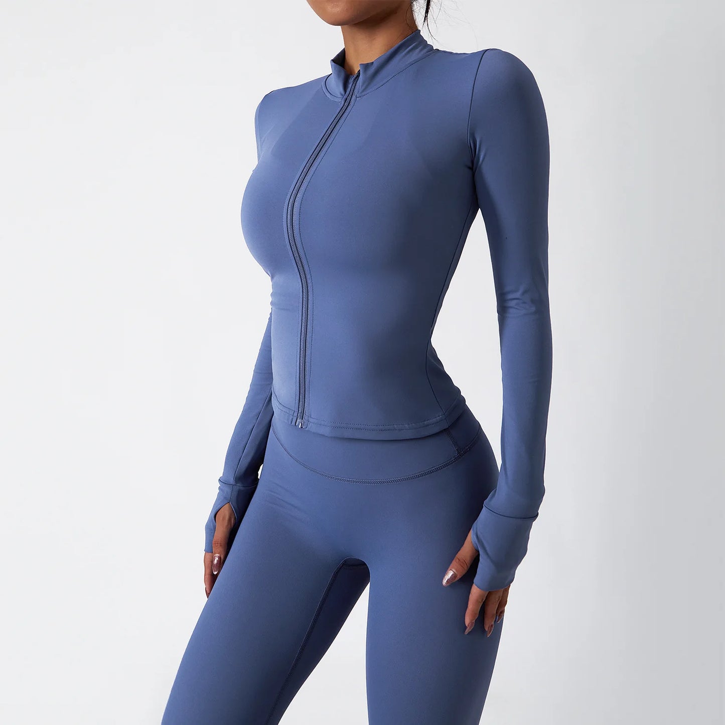 2 PCS Sportswear Women Yoga Set Gym Clothes Athletic Wear Yoga Suits Fitness Set Tracksuits Sports Bra Long Sleeve Gym Leggings