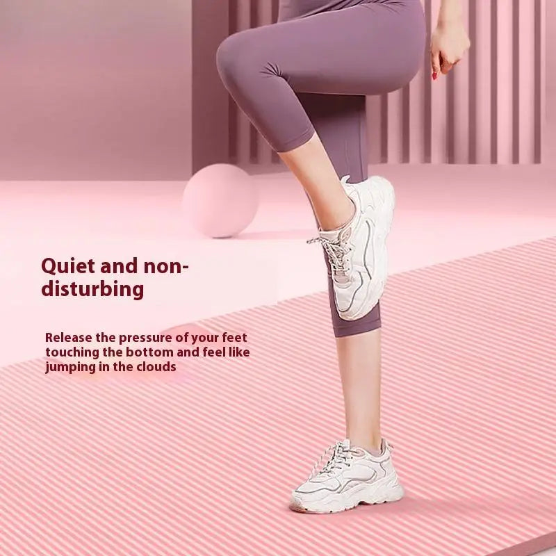 Home Sports and Pilates 10MM High-Density Non-slip Yoga Mat for Gymnastics Exercises
