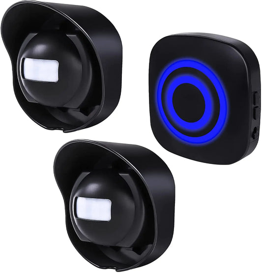 Wireless Driveway 328 Ft Long Alarm Weatherproof Outdoor Motion Sensor Detector Security Alert-Protect Outdoor/Indoor Property