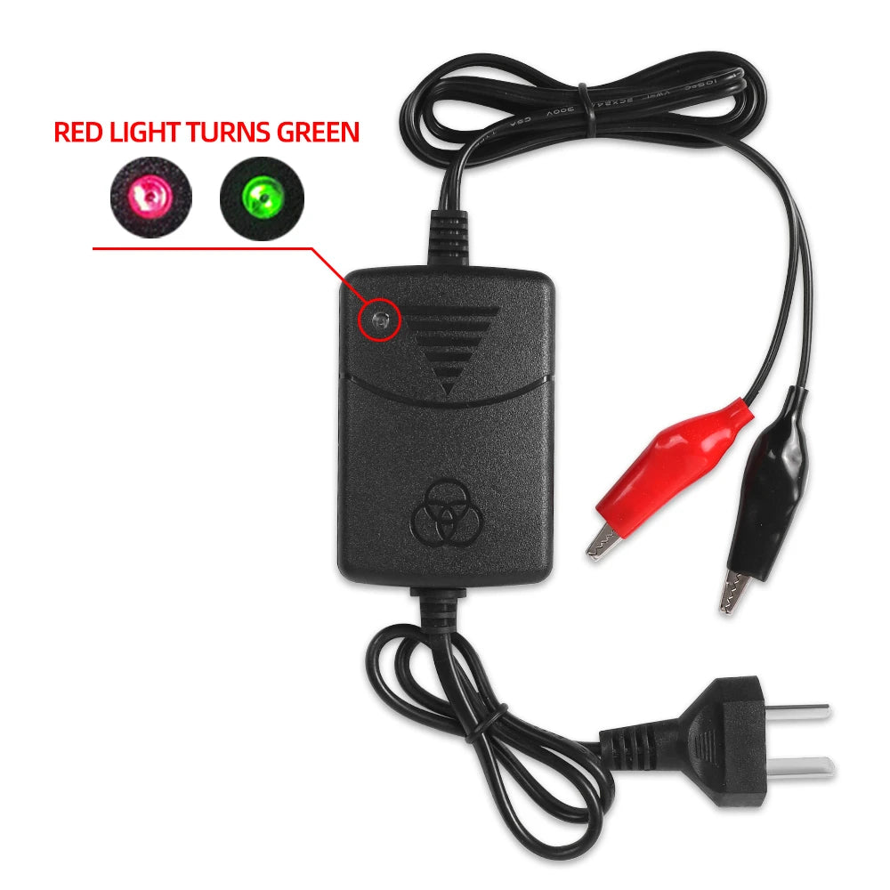 12V 1300Ma Universal Smart Battery Charger Rechargeable for Sealed Lead Acidc Per Car Truck Motorcycle Rechargeable EU US Plug
