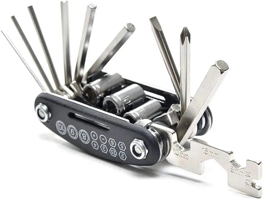 Multi Fuctional Tool 16 in 1 - Bike Tool Kit - Repair Kit for Bike, Mountainbike, E-Bike - Bicycle Mutli Set