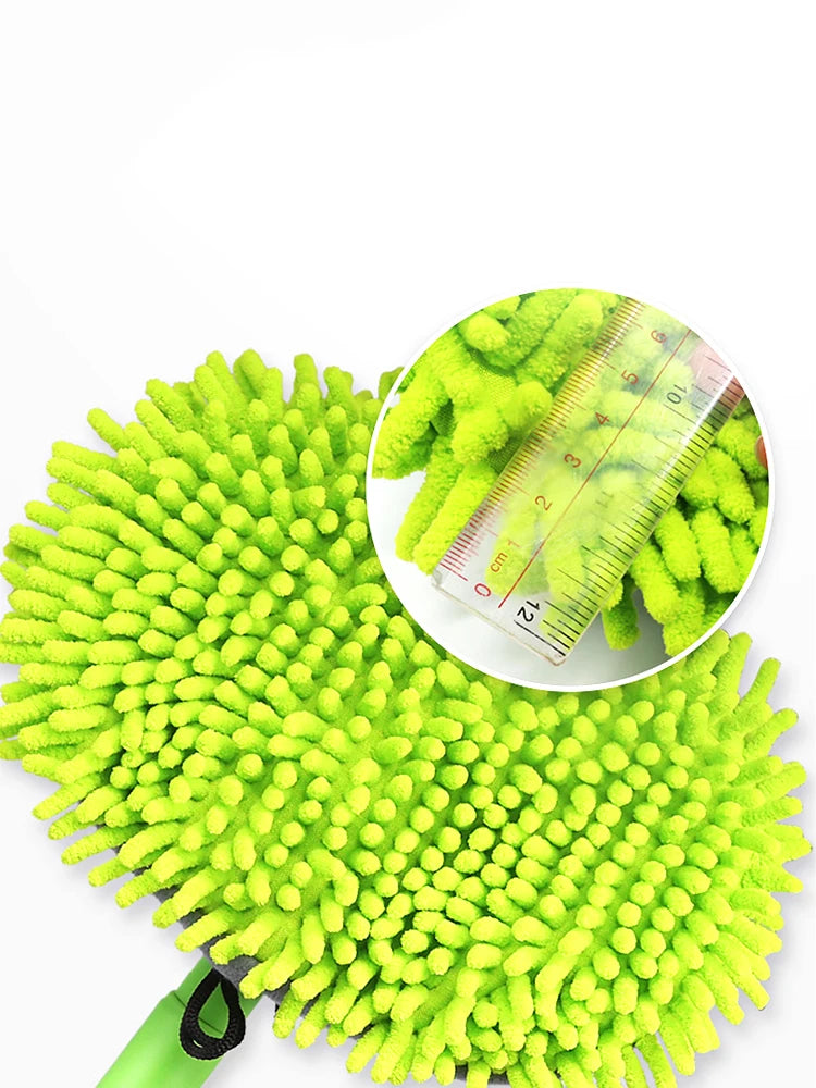 Car Washing Mop Cleaning Brush Telescopic Long Handle Cleaning Mop Chenille Broom Care Detailing Mop Brush Car Cleaning Tools
