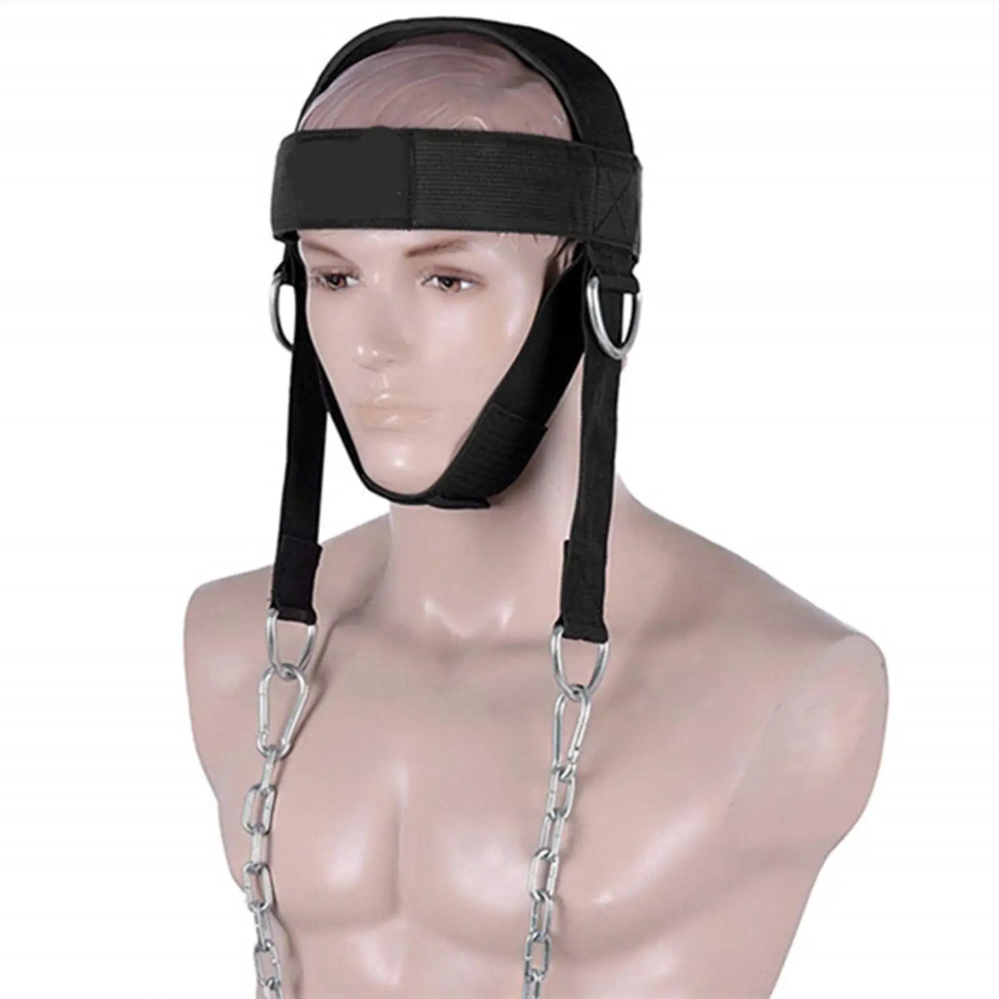 Adjustable Head Neck Trainer Neck Exerciser Head Harness Weight Lifting Belt Head Training Belt For Fitness Head Injury Recovery