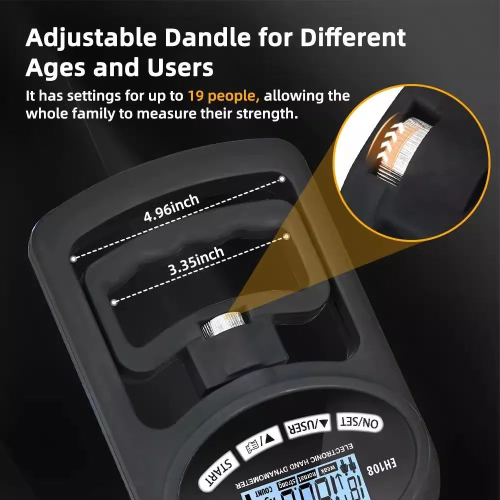 Electronic Grip Strength Tester Indoor Outdoor Sports Equipment Students High School Entrance Exam Preparation Fitness Meter