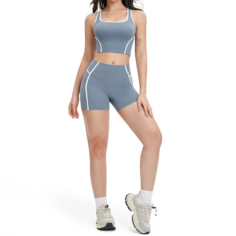 Yoga Set 2 PCS Sports Set Workout Outfits Women's Sportswear Fitness Gym Tracksuit
