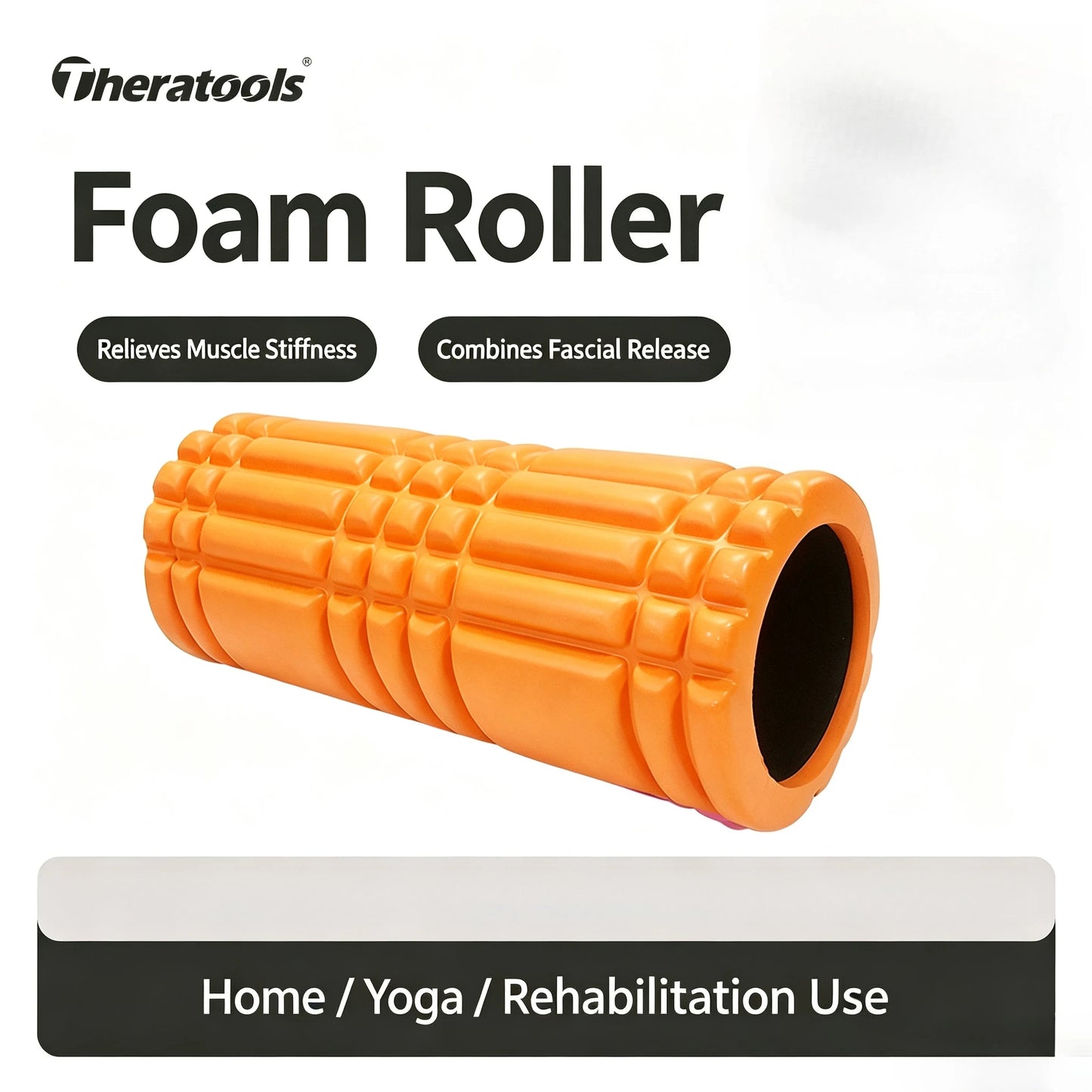 Yoga Column Foam Fitness Pilates Back Muscle Massage Roller Gym Home Myofascial Release The Grid Body Relaxation