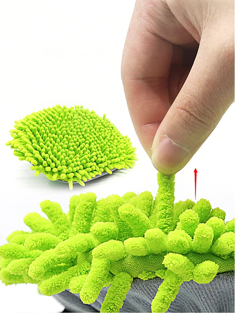 Car Washing Mop Cleaning Brush Telescopic Long Handle Cleaning Mop Chenille Broom Care Detailing Mop Brush Car Cleaning Tools