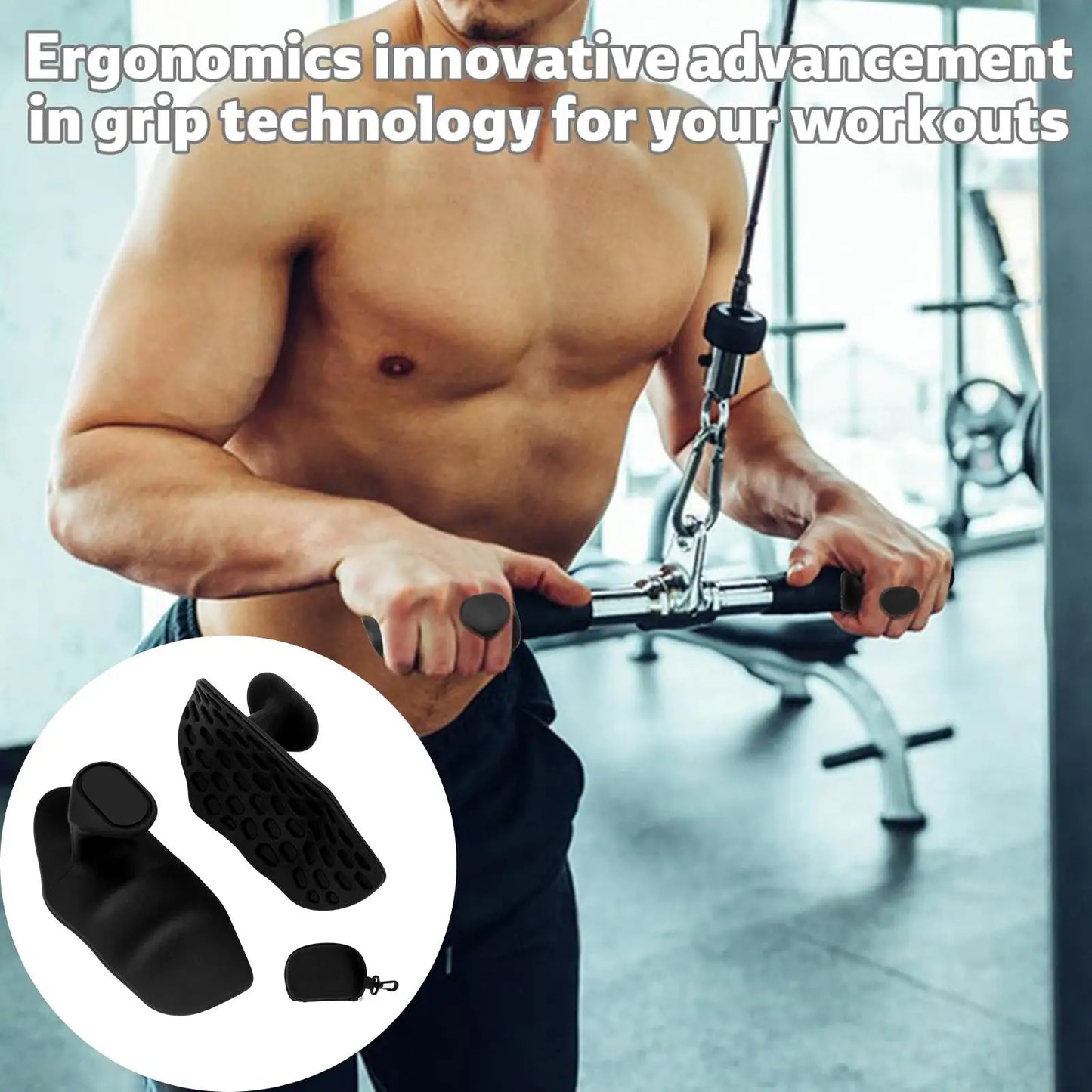 Gym Grips for Weight Lifting Pull up Grips for Bodybuilding Sports Equipment Crosstraining Palm Grip Hand Protection Nonslipping