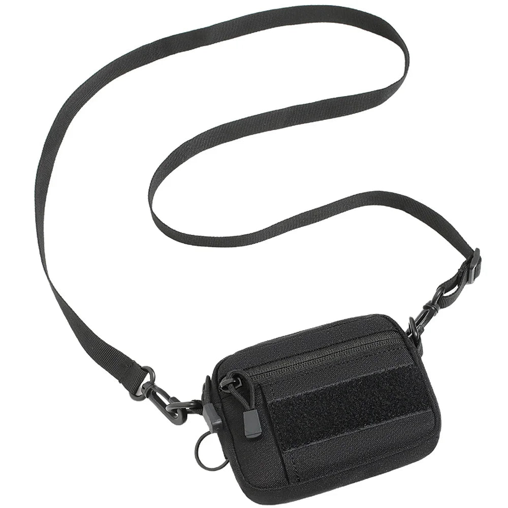 Tactical Crossbody EDC Pouch Compact Molle Waist Pack & Shoulder Bag 600D Nylon Organizer for Daily Essentials & Gadgets