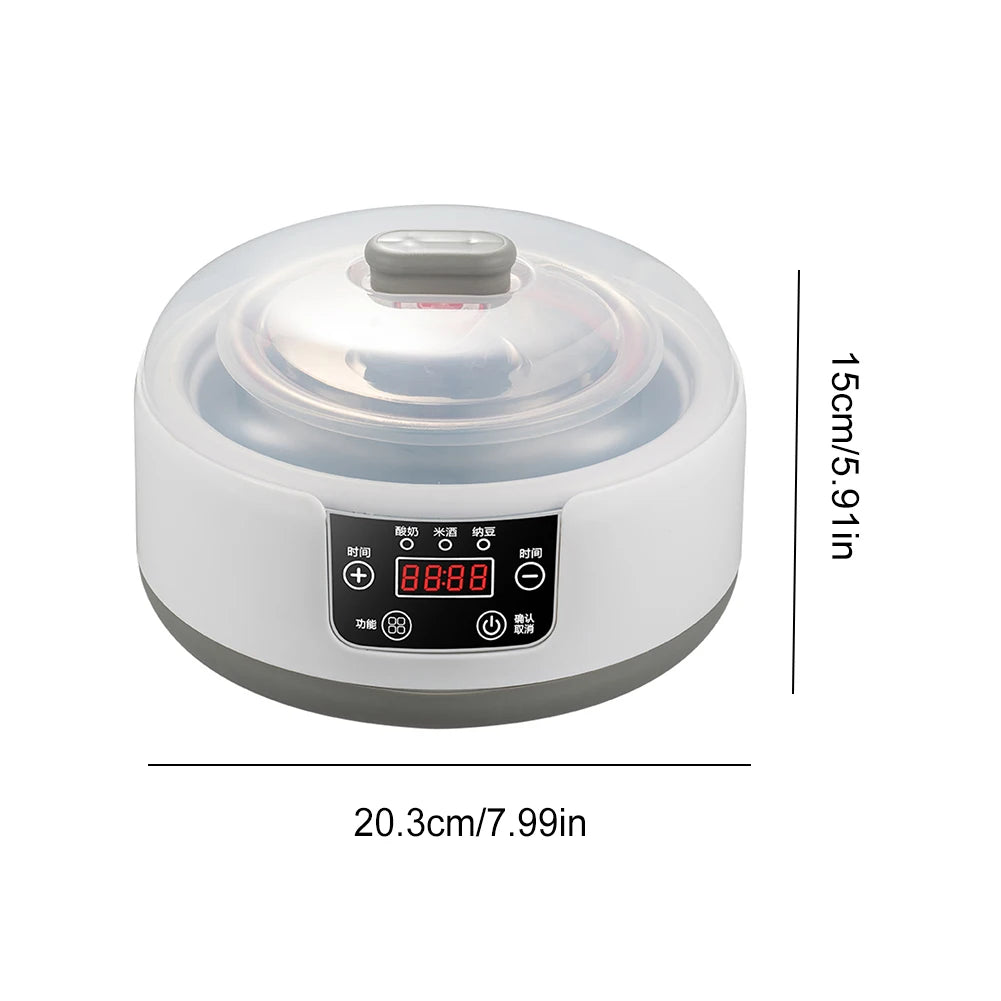 1.2L Electric Yogurt Machine Constant Temperature Multi-Function Yogurt Machine Low Noise Wine Ferment Machine for Home Kitchen