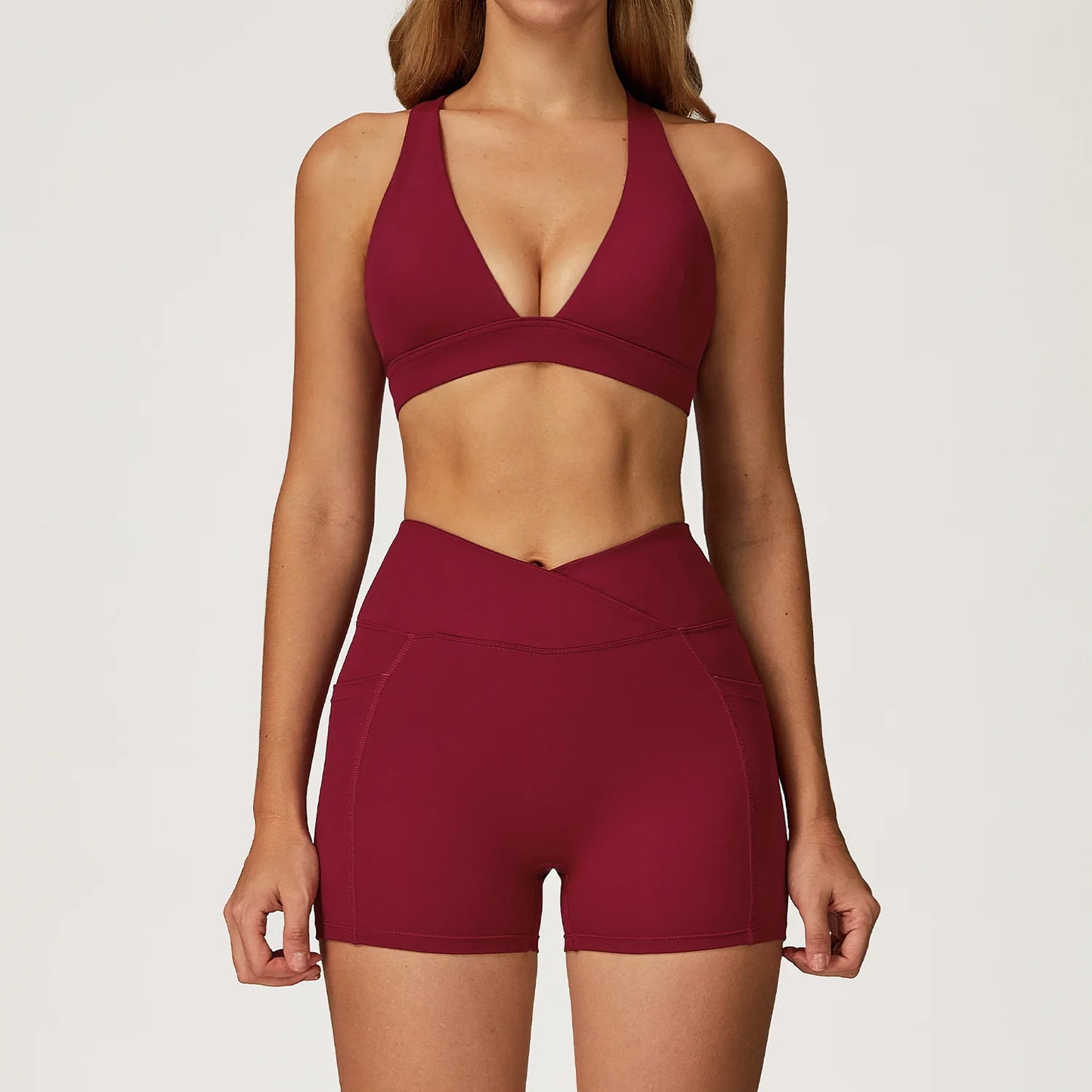 2PCS Yoga Set Gym Clothes Workout Sportswear Yoga Suits Women Tracksuits Fitness Outfits Sports Bra Gym Leggings