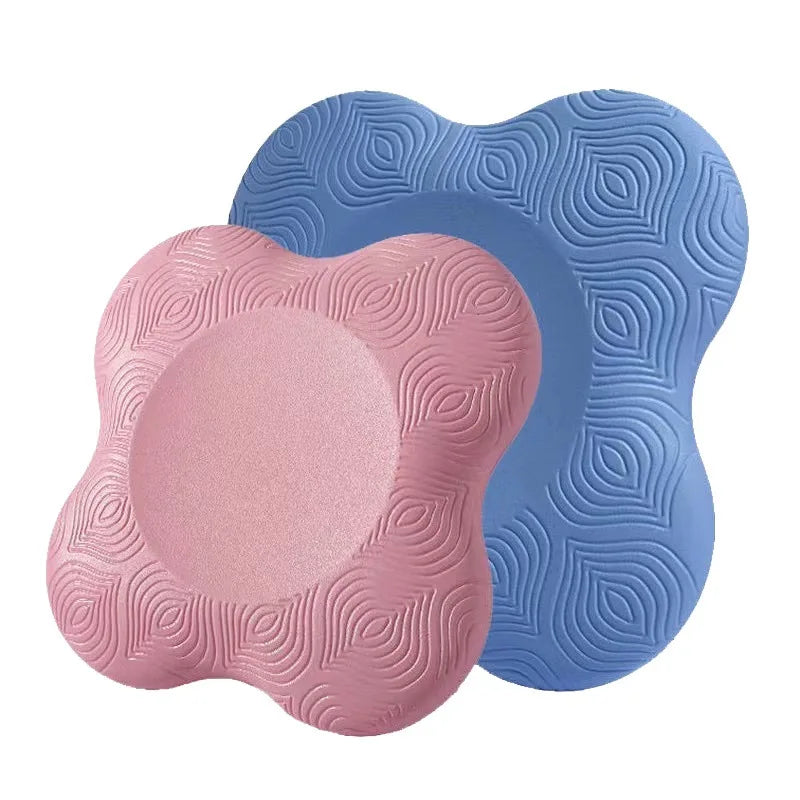2pc Pilates Knee Pad Wrist Hand Protective Pad Non-slip Yoga Mat Solid Color Soft TPE Foam Flat Support Pad