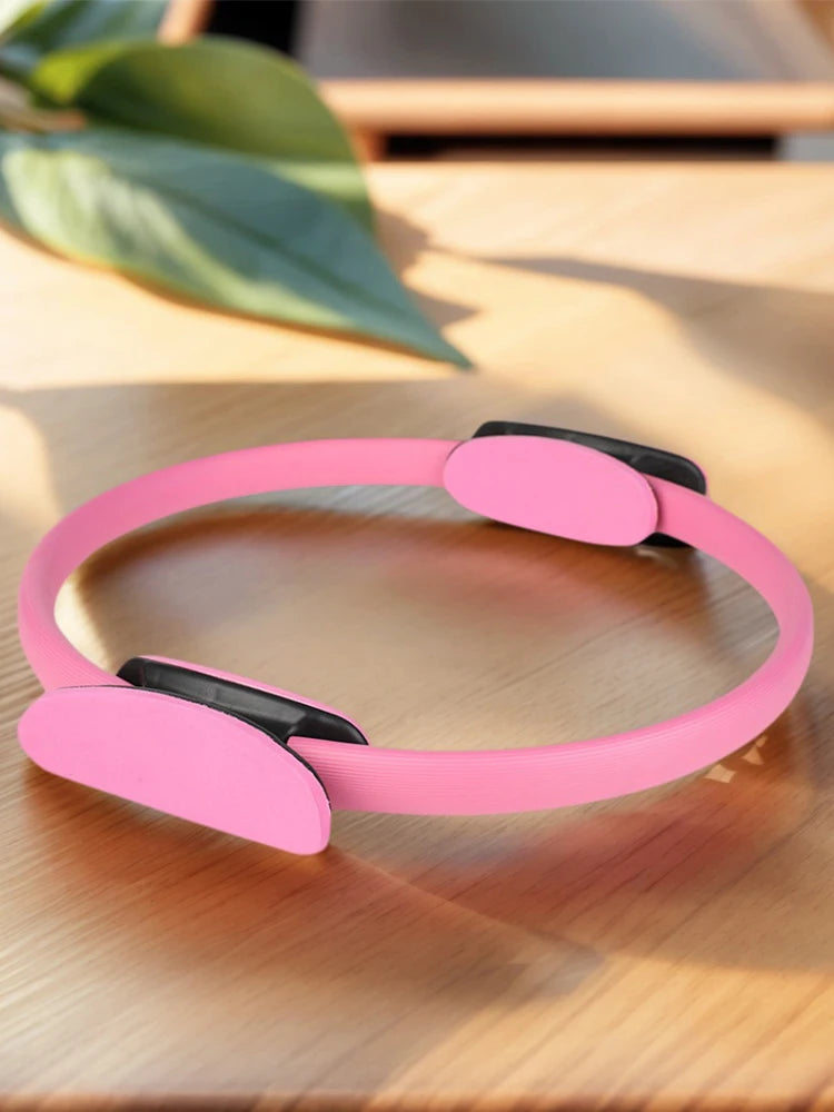 Pilates Ring Fitness Circle with Non Slip Handles Flexible Resistance Exercise Equipment for Toning Inner & Outer Thighs